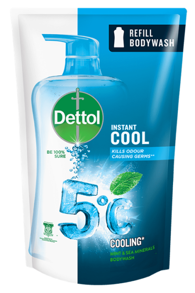 Dettol Body Wash Refill 850g Instant Cool