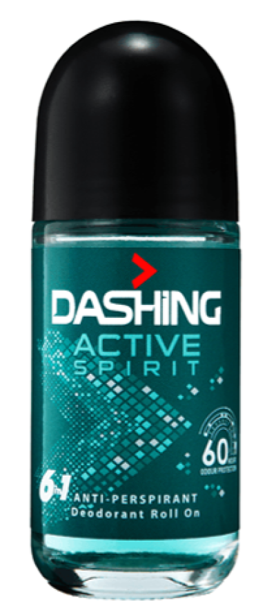 Dashing Active Spirit Roll On Deodorant 50g