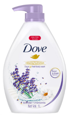 Dove Body Wash 1Litre Relaxing Hydration