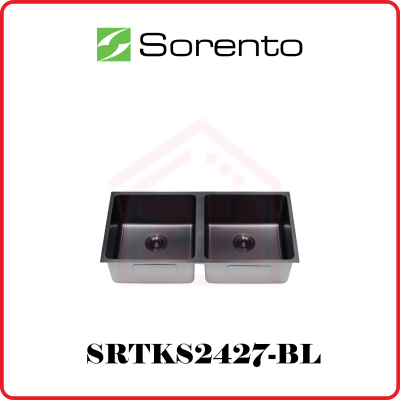 SORENTO Sink Double Bowl SRTKS2427-BL