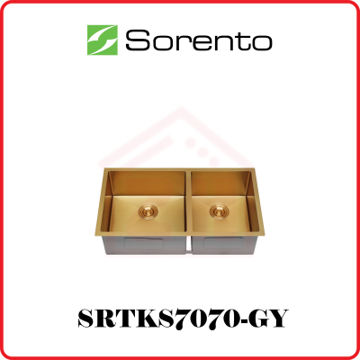 SORENTO Sink Double Bowl SRTKS7070-GY