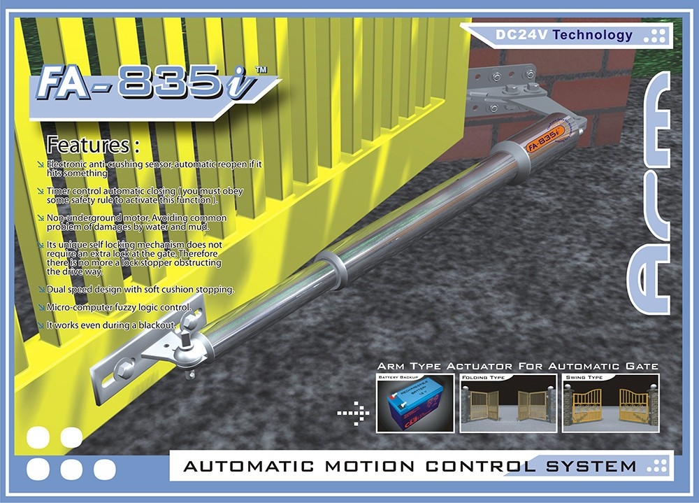 Swing & Folding Autogate : FA-835I  FA-835I Autogate System Arm Autogate Choose Sample / Pattern Chart