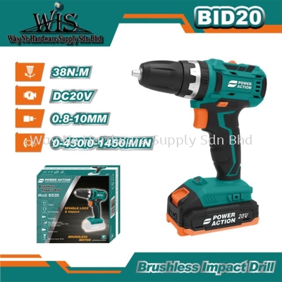 Power Action Brushless Cordless Drill BID20