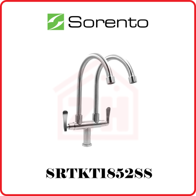 SORENTO Pillar Mounted Kitchen Tap (Double) SRTKT1852SS