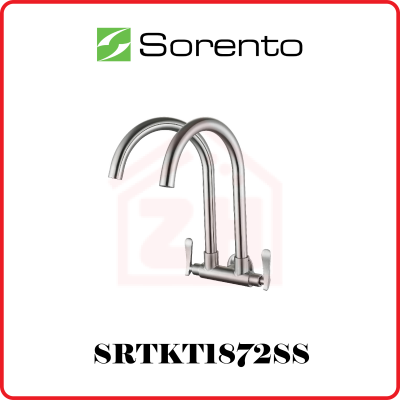 SORENTO Wall Mounted Kitchen Tap (Double) SRTKT1872SS