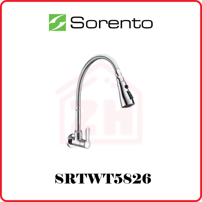 SORENTO Wall Mounted Flexible Kitchen Tap SRTWT5826