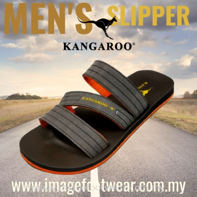 KANGAROO Men Slipper -KM-3802- BROWN Colour