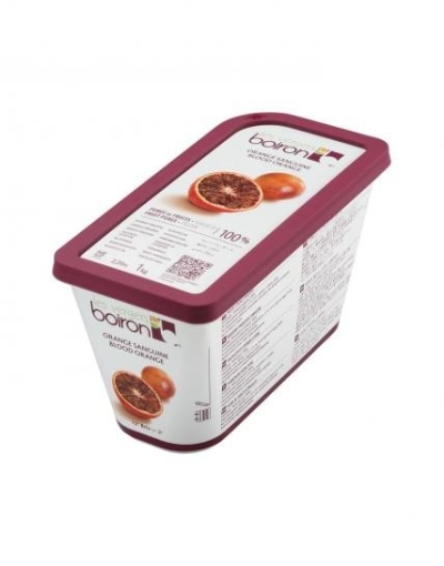 BOIRON, Frozen Fruit Puree - Blood Orange 100%, 12% Invert Sugar ,1kg