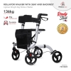 Fresco Rollator Walker with Seat and Backrest Commode / Transfer Chair Wheelchair - Fresco Bike