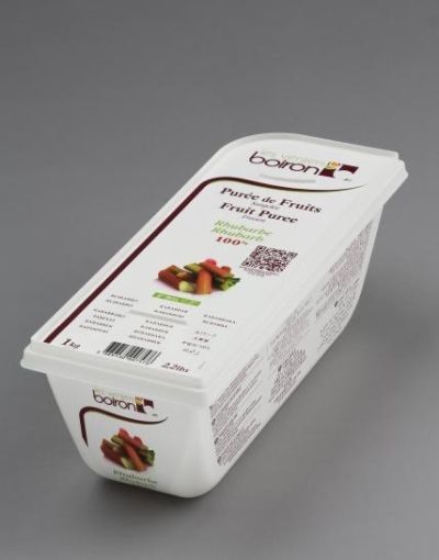 BOIRON, Frozen Fruit Pure - Rhubarb 100% , 1kg