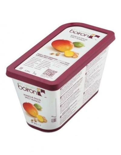 BOIRON, Frozen Fruit Puree - Spicy Mango, 4% Invert Sugar , 1kg