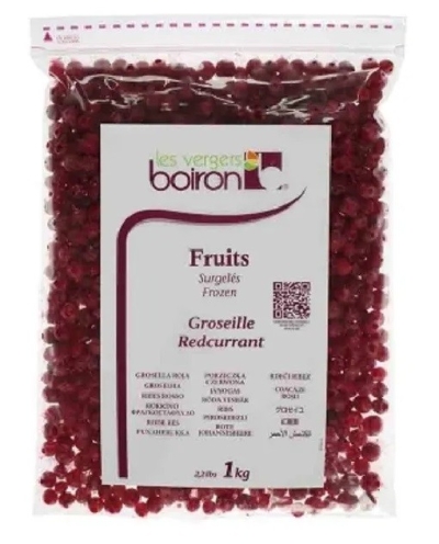 BOIRON, Frozen Whole Fruit & Pieces - IQF Redcurrant, 1kg (Indent)