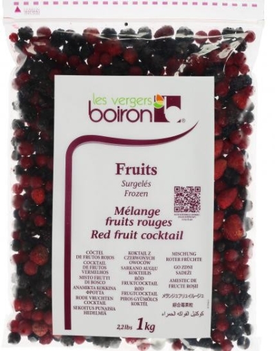 BOIRON, Frozen Whole Fruit & Pieces - IQF Fruit Of The Forest (Red Fruit Cocktail), 1kg