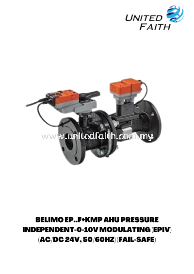 BELIMO EP..F+KMP AHU PRESSURE INDEPENDENT-0-10V MODULATING (EPIV) (AC/DC 24V, 50/60HZ) (FAIL-SAFE)