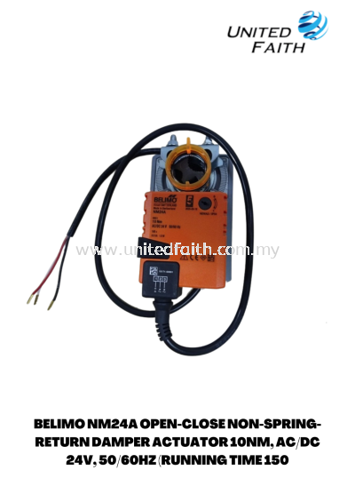 BELIMO NM24A OPEN-CLOSE NON-SPRING-RETURN DAMPER ACTUATOR 10NM, AC/DC 24V, 50/60HZ (RUNNING TIME 150