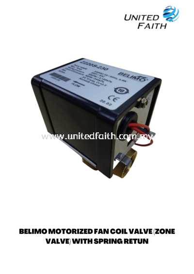 BELIMO MOTORIZED FAN COIL VALVE (ZONE VALVE) WITH SPRING RETUN