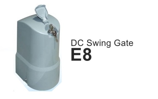 E8 DC Swing Gate System (Above Ground  Pillar Wall) - Model E-5000