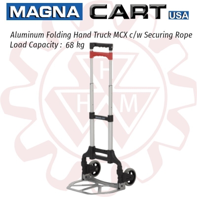 Magna Cart 68kg Aluminum Folding Hand Truck MCX, Load Capacity: 68kg Model: MAGNA-MCX
