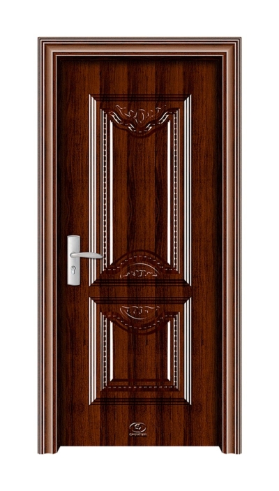 Steel Wood Door : SWD - 6893 (Black Wood)