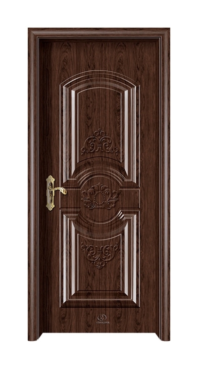 Steel Wood Door : SWD - 6437 (Black Walnut)