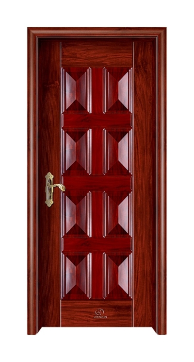 Steel Wood Door : SWD - 6423 (Red Sandalwood)