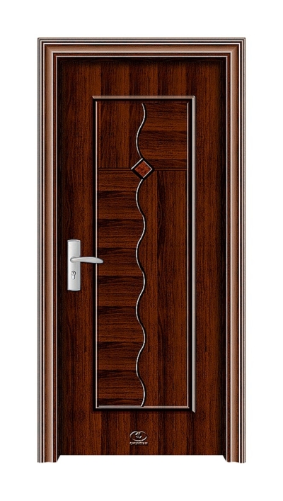 Steel Wood Door : SWD - 6891 (Black Wood)