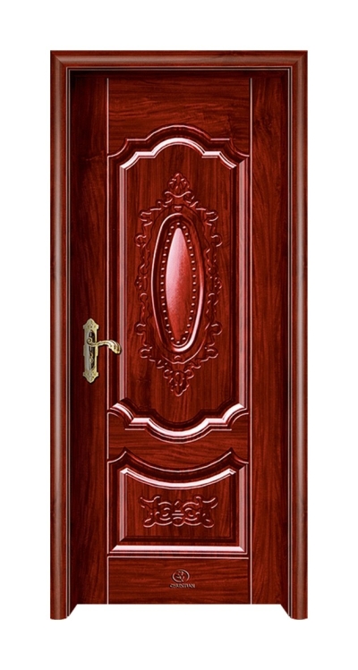 Steel Wood Door : SWD - 6425 (Red Sandalwood)