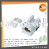 RJ45 CAT6 Keystone Modular Jack For Lan Network Cable Use Functional With Faceplate FP1MJ Single / FP2MJ Double MJ(Cat6) CABLE / POWER/ ACCESSORIES