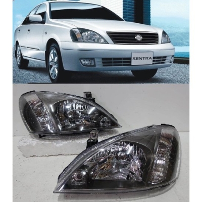 Sentra `05 Head Lamp Crystal Black