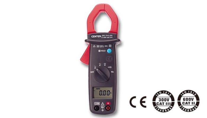 TRMS AC CLAMP METER (Mini Size) CENTER 202 