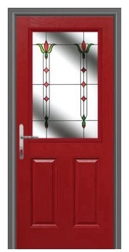 Glass Wood Door : BCD-7676 (Maroon) Red Series Glass Wood Doors Door & Door Design Choose Sample / Pattern Chart