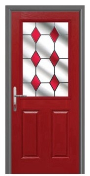 Pintu Kayu Kaca : BCD-7558 (Merah Marun)