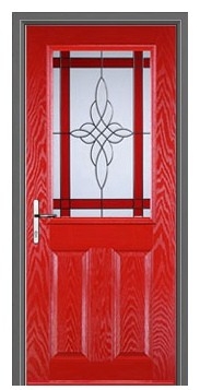 Pintu Kayu Kaca : BCD-7598 (Warna Merah)