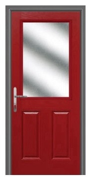 Glass Wood Door : BCD-7547 (Maroon)