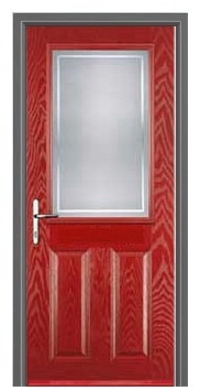 Glass Wood Door : BCD-7700 (Maroon)