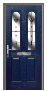 Composite Door Glass : WCD - 5619 (Dark Blue)