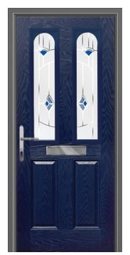Composite Door Glass : WCD - 5615 (Dark Blue)