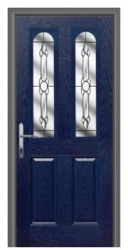 Composite Door Glass : WCD - 5628 (Dark Blue)