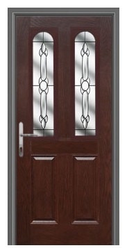 Composite Door Glass : WCD - 5730 (Dark Brown)