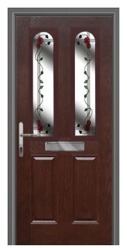 Composite Door Glass : WCD - 5719 (Dark Brown)