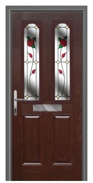 Composite Door Glass : WCD - 5724 (Dark Brown)