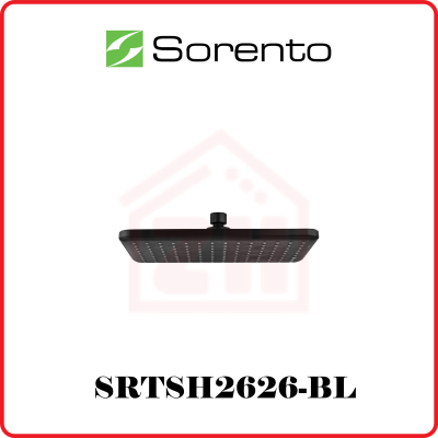 SORENTO Rain Shower Head SRTSH2626-BL