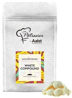 PATISSIER, Gourmand Compound Chocolate, White, 2.5kg