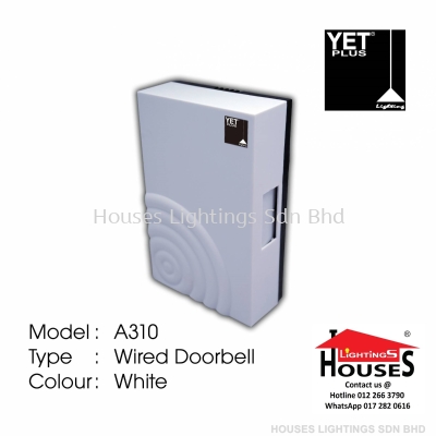 WIRED DOOR BELL - A310 WH