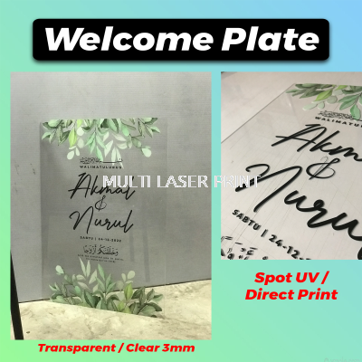 Event Welcome Board / Plate