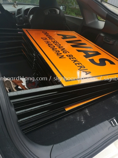 awas a-stand 3m reflective road signage 