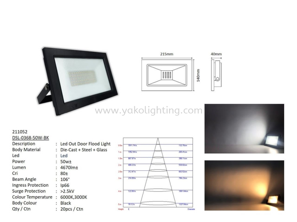 DSL-0368-50W OUTDOOR SPORT LIGHT OUTDOOR 