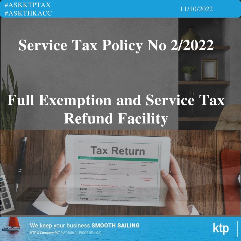 Service Tax Refund for Companies operating in the Joint Venture Development