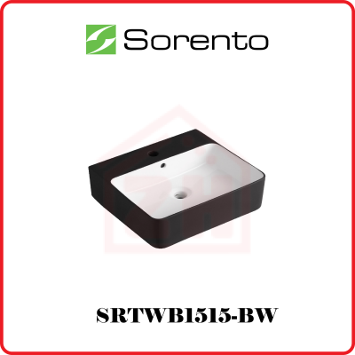 SORENTO Counter Top & Wall Hung Basin SRTWB1515-BW