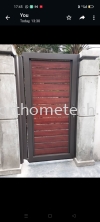 Fully Aluminum Gate Wood Aluminium Aluminium Gate